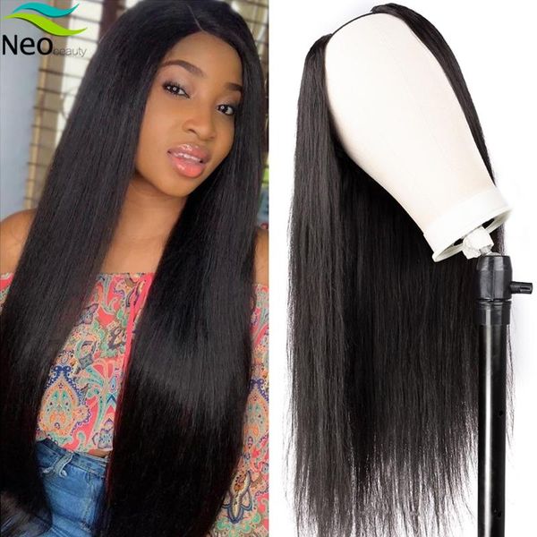 u part wig human hair wigs 180% density straight brazilian virgin natural hair wigs for black women human, Black;brown
u part wig human hair wigs 180% density straight brazilian virgin natural hair wigs for black women human, Black;brown