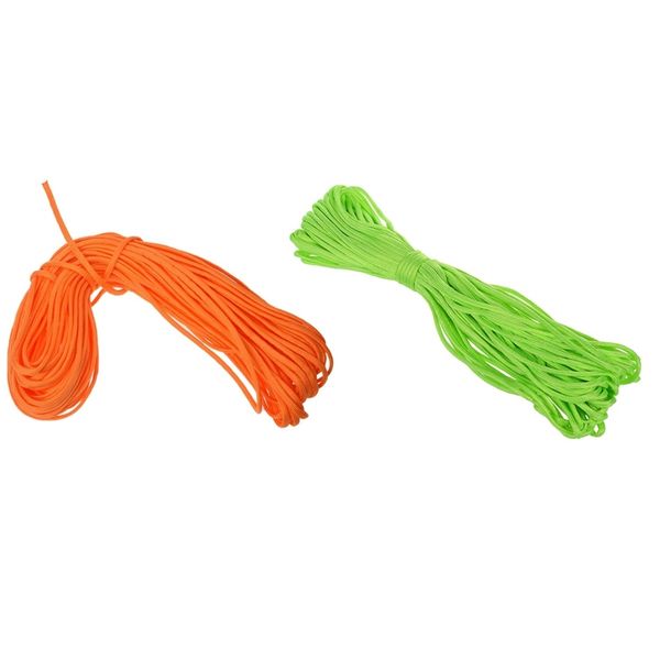 new-2 pcs 100ft 7 strand 550 survival bushcraft paracord parachute cord lanyard type iii - orange & neon green survival bracelets
new-2 pcs 100ft 7 strand 550 survival bushcraft paracord parachute cord lanyard type iii - orange & neon green survival bracelets