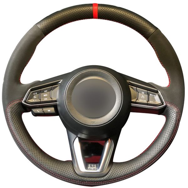 black natural leather black suede red marker steering wheel cover for mazda 3 axela 2017 mazda 6 atenza 2017 2018 cx-5 cx5 2017
black natural leather black suede red marker steering wheel cover for mazda 3 axela 2017 mazda 6 atenza 2017 2018 cx-5 cx5 2017