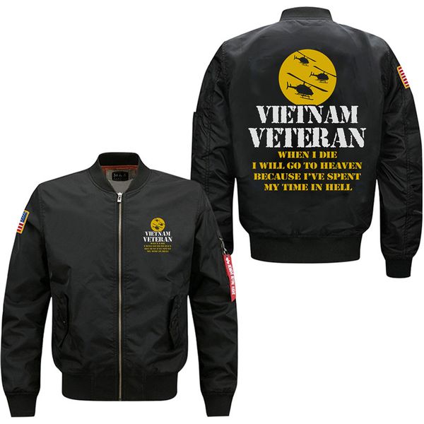 26 duong when i die i will go to heaven because i've spent my time in hell men's bomber flight jacket, Black;brown
26 duong when i die i will go to heaven because i've spent my time in hell men's bomber flight jacket, Black;brown