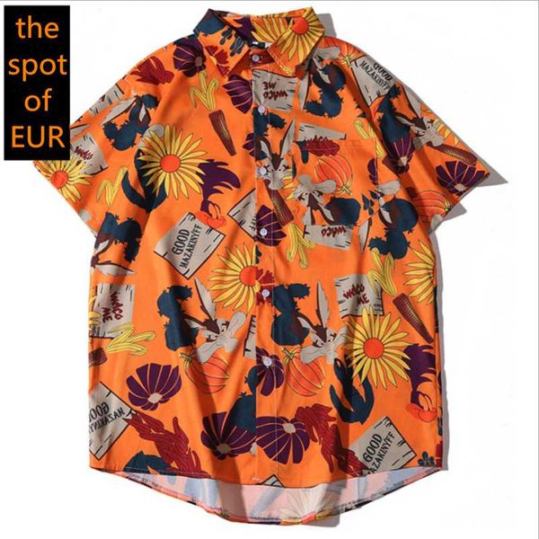 men's shirt short sleeve men's beach style shirt hawaiian printed 3d corn flower pattern men, White;black
men's shirt short sleeve men's beach style shirt hawaiian printed 3d corn flower pattern men, White;black