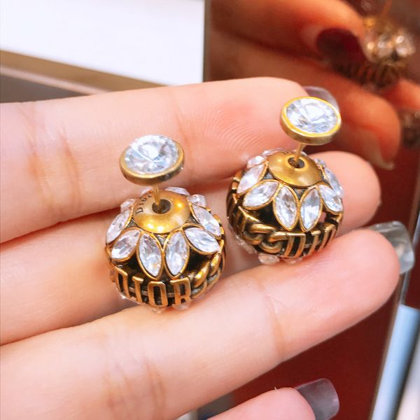 bohemian earring women female natural crystal ball earring copper stud valentine's day gift gold jewelry, Golden
bohemian earring women female natural crystal ball earring copper stud valentine's day gift gold jewelry, Golden