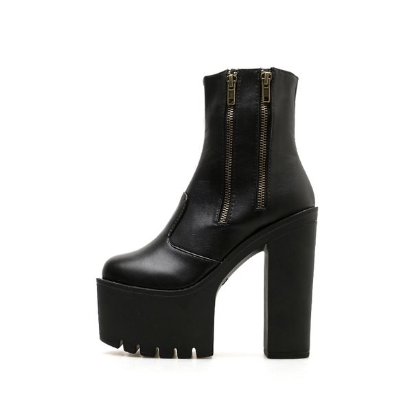 women ankle boots punk motorcycle boots women platform casual zipper round toe shoes ladies autumn black high heels
women ankle boots punk motorcycle boots women platform casual zipper round toe shoes ladies autumn black high heels