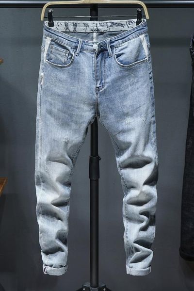 мужские джинсы slim fit высокого отдыха талии джинсы уличной моды стиль брюки стрейч man днища корейский стиль прямые брюки синий, Blue
мужские джинсы slim fit высокого отдыха талии джинсы уличной моды стиль брюки стрейч man днища корейский стиль прямые брюки синий, Blue
