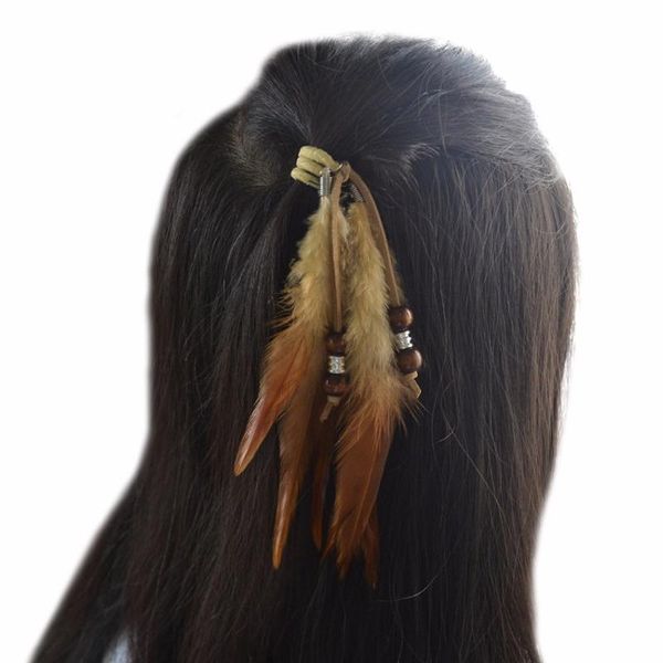 1 pc black brown feather hair braid tribal festival hair extension women boho wedding party hairwear head jewelry accessories, Golden;white
1 pc black brown feather hair braid tribal festival hair extension women boho wedding party hairwear head jewelry accessories, Golden;white