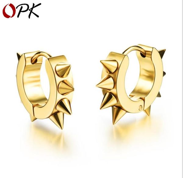 round cone stud earrings titanium steel trend fashion personality solid color men and women jewelry, Golden;silver
round cone stud earrings titanium steel trend fashion personality solid color men and women jewelry, Golden;silver