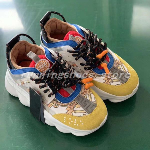 new yellow chain reaction sneaker trainers mens womens sneakers light weight chain linked rubber sole shoe designer fashion shoes size 36-45
new yellow chain reaction sneaker trainers mens womens sneakers light weight chain linked rubber sole shoe designer fashion shoes size 36-45