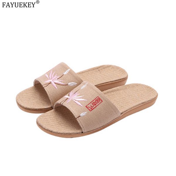 2020 embroidered japanese linen summer slippers for ladies home floor breathable non-slip men slide flat shoes, Black
2020 embroidered japanese linen summer slippers for ladies home floor breathable non-slip men slide flat shoes, Black