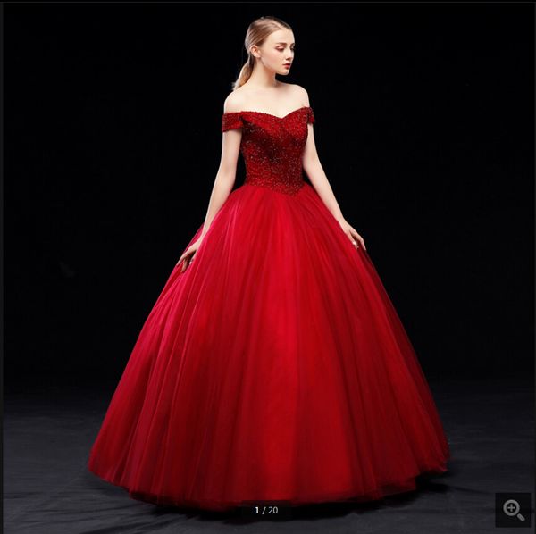 2019 ball gown wine heavily beading prom dress off the shoulder v neck princess puffy corset sweet 16 prom gowns, White;black
2019 ball gown wine heavily beading prom dress off the shoulder v neck princess puffy corset sweet 16 prom gowns, White;black