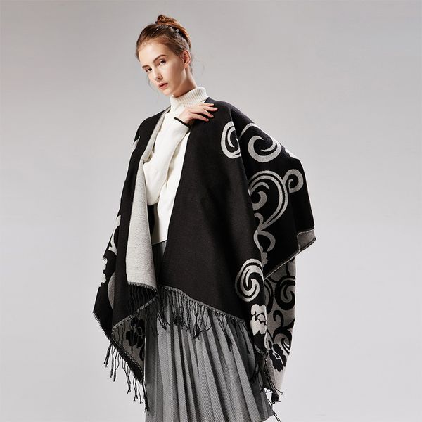 new fashion temperament women's fashion big shawl warm thick large size fame style comfortable soft loose poncho
new fashion temperament women's fashion big shawl warm thick large size fame style comfortable soft loose poncho