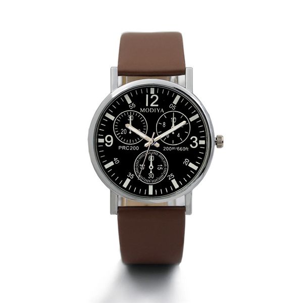 quartz men's watch blue glass belt watch fashion casual black brown watches for men electronic men's wrist watches, Slivery;brown
quartz men's watch blue glass belt watch fashion casual black brown watches for men electronic men's wrist watches, Slivery;brown