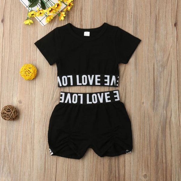 2pcs toddler kid baby girl clothes letter short vest t shirt loose shorts pants outfit set cute casual clothes 1-6y, White
2pcs toddler kid baby girl clothes letter short vest t shirt loose shorts pants outfit set cute casual clothes 1-6y, White
