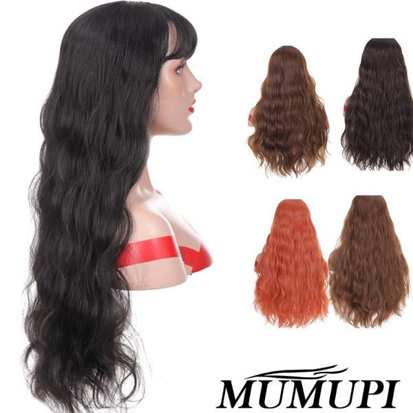 synthetic wigs mumupi orange color brown black long water wave curly hairstyle for women blond girl cosplay fake hair under 20
synthetic wigs mumupi orange color brown black long water wave curly hairstyle for women blond girl cosplay fake hair under 20