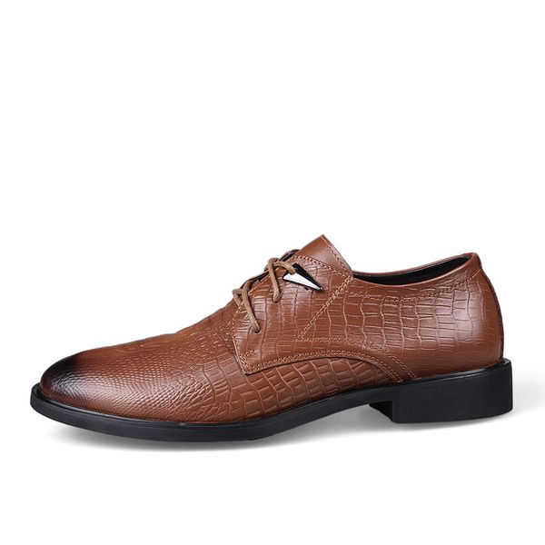 crocodile grain 2019 new men's business dress shoes genuine leather formal brogue shoes men british style oxfords, Black
crocodile grain 2019 new men's business dress shoes genuine leather formal brogue shoes men british style oxfords, Black