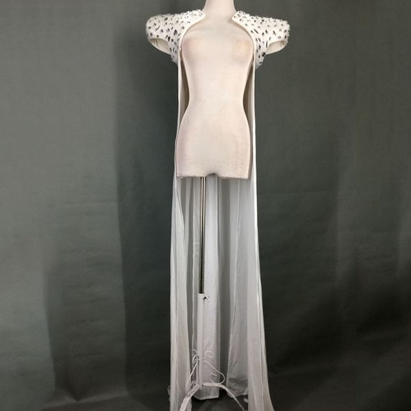 nightclub dj costumes female singer standing shoulder seam diamond long cloak coat gogo dance stage wear festival outfit sl2842, Black;red
nightclub dj costumes female singer standing shoulder seam diamond long cloak coat gogo dance stage wear festival outfit sl2842, Black;red