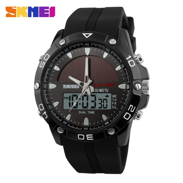 skmei solar dual display wristwatches sport watch chronograph alarm 50m waterproof complete calendar quartz wristwatches 1064, Slivery;brown
skmei solar dual display wristwatches sport watch chronograph alarm 50m waterproof complete calendar quartz wristwatches 1064, Slivery;brown