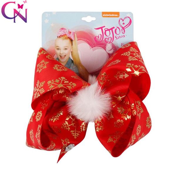 7'' pompom christmas hair bows printed snow gifts large hair clips for girls santa jojo bows winter children accessories, Slivery;white
7'' pompom christmas hair bows printed snow gifts large hair clips for girls santa jojo bows winter children accessories, Slivery;white