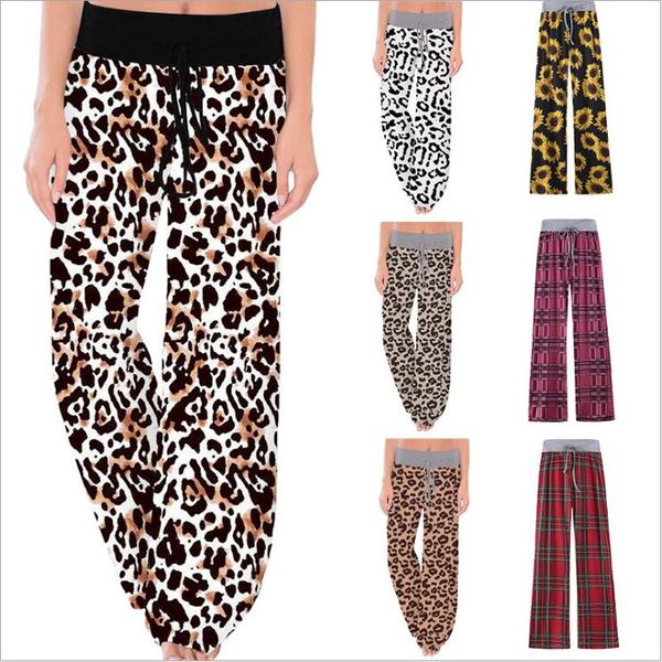 wide leg pants plaid leopard pants women high waist comfy stretch plaid sunflower drawstring yoga pants sleepwear maternity trouses c7067, Blue
wide leg pants plaid leopard pants women high waist comfy stretch plaid sunflower drawstring yoga pants sleepwear maternity trouses c7067, Blue