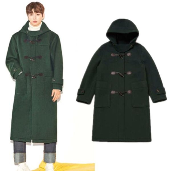 kpop хочу один 2019 новых мужчин шерстяное пальто длинный участок зеленый ветровка свободные двубортный пальто женщин с капюшоном женский ку, Black
kpop хочу один 2019 новых мужчин шерстяное пальто длинный участок зеленый ветровка свободные двубортный пальто женщин с капюшоном женский ку, Black