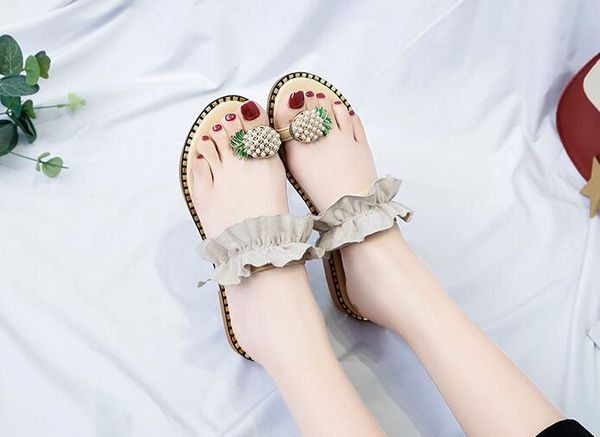 women sandals flip flops slippers flats shoes string bead summer fashion wedges woman slides pineapple lady casual female, Black
women sandals flip flops slippers flats shoes string bead summer fashion wedges woman slides pineapple lady casual female, Black