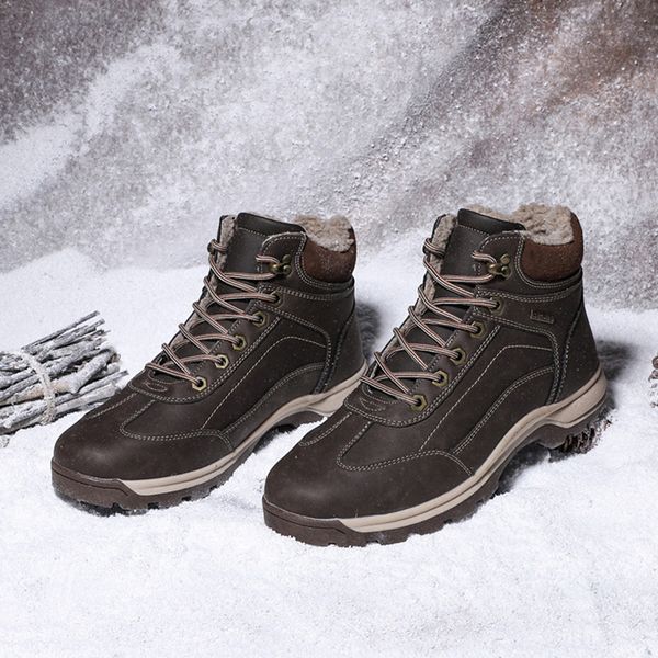 winter boots men shoes lace-up outdoor hiking boots 2019 men's casual shoes male warm plush ankle snow men, Black
winter boots men shoes lace-up outdoor hiking boots 2019 men's casual shoes male warm plush ankle snow men, Black