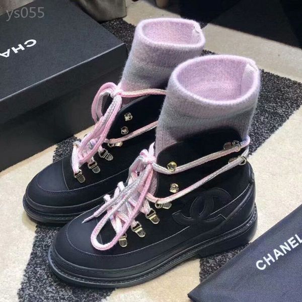 fall / winter 19 new high-end short boots women's fashion wool knitted wool low heel ankle boots lace up leisure, Black
fall / winter 19 new high-end short boots women's fashion wool knitted wool low heel ankle boots lace up leisure, Black