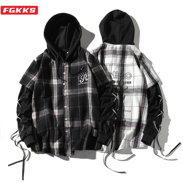 fgkks fashion brand men casual shirt men's hooded plaid shirt spring new hip hop trend long sleeve shirts male, White;black
fgkks fashion brand men casual shirt men's hooded plaid shirt spring new hip hop trend long sleeve shirts male, White;black