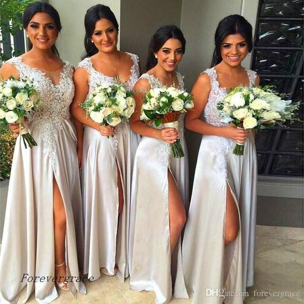 2019 gray silver summer country garden bridesmaid dress fancy new v-neck wedding party guest maid of honor gown plus size custom made, White;pink
2019 gray silver summer country garden bridesmaid dress fancy new v-neck wedding party guest maid of honor gown plus size custom made, White;pink