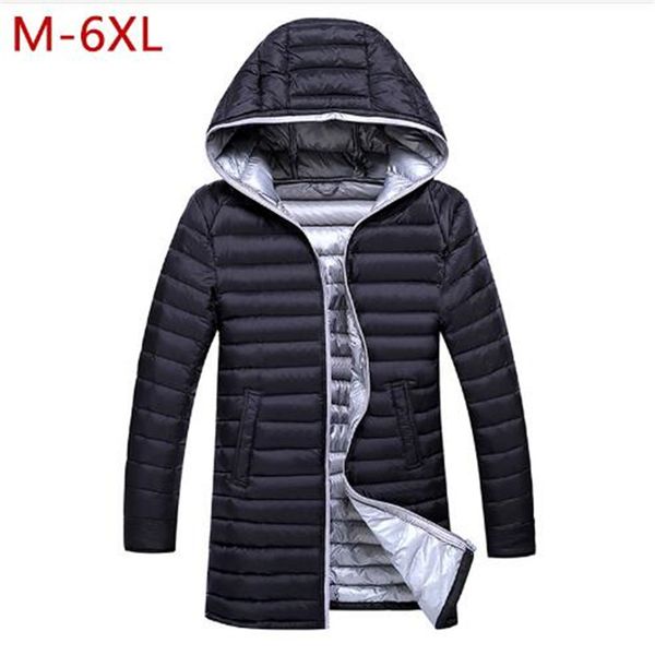 m-6xl fashion men long white duck down jackets male hooded ultralight warm outwear windproof coats parkas, Black;white
m-6xl fashion men long white duck down jackets male hooded ultralight warm outwear windproof coats parkas, Black;white