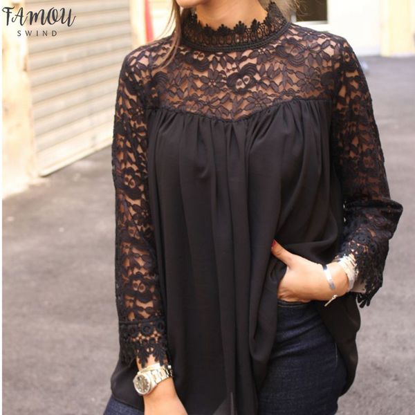 womens clothing new women lace polyester sheer sleeve embroidery blouse lace crochet chiffon shirt femininas blusas, White
womens clothing new women lace polyester sheer sleeve embroidery blouse lace crochet chiffon shirt femininas blusas, White