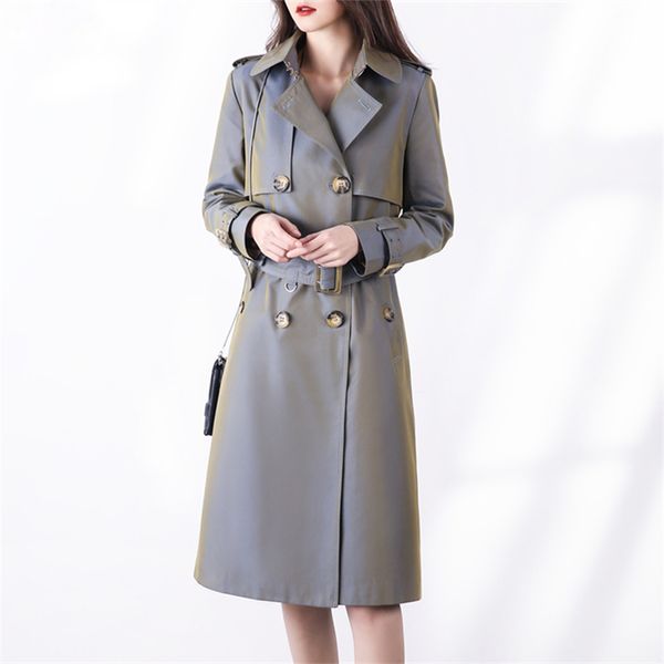 coat long trench mid women 2020 spring autumn fashion double breasted sashes windbreaker casual business outerwear, Tan;black
coat long trench mid women 2020 spring autumn fashion double breasted sashes windbreaker casual business outerwear, Tan;black