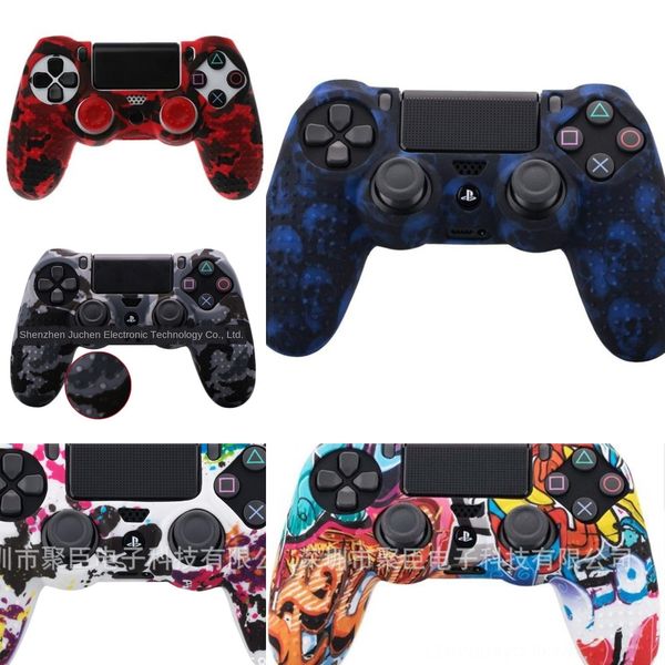 lgel0 pro soft silicone thicker half skin case cover + 2 x thumb ps4 grips for playstation dualshock 4 stick ivyueen slim controller
lgel0 pro soft silicone thicker half skin case cover + 2 x thumb ps4 grips for playstation dualshock 4 stick ivyueen slim controller