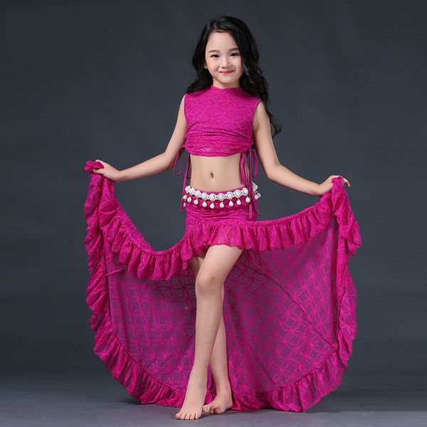 bellydance costume girls lace sleeveless long skirts clothes for kids belly dancing outfits children oriental dn2852, Black;red
bellydance costume girls lace sleeveless long skirts clothes for kids belly dancing outfits children oriental dn2852, Black;red