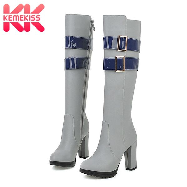 kemekiss knee high boots for women winter shoes fashion buckle round toe shoes women daily outdoor mujer zpatos size 33-43, Black
kemekiss knee high boots for women winter shoes fashion buckle round toe shoes women daily outdoor mujer zpatos size 33-43, Black
