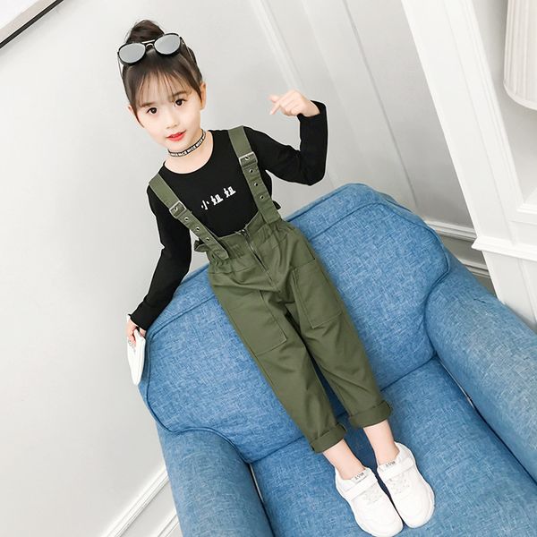 girls clothing 4-12 y autumn hoodless letter 2 pcs set (tee bib pant) fashion korean style spring t-shirt suits t200413, White
girls clothing 4-12 y autumn hoodless letter 2 pcs set (tee bib pant) fashion korean style spring t-shirt suits t200413, White