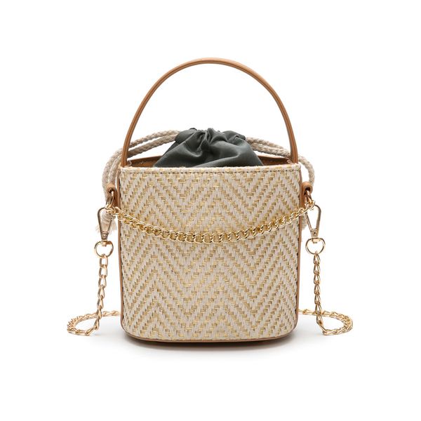 straw bucket chain bag 2018 new fashion handbag quality woven ladies tote bag small beach travel shoulder messenger
straw bucket chain bag 2018 new fashion handbag quality woven ladies tote bag small beach travel shoulder messenger