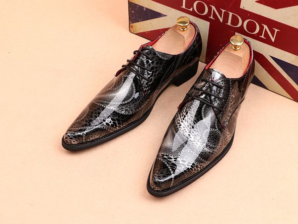 new men pointed toe loafers vintage casual office work carved shoes wedding dress oxford personality men's shoes chaussure homme, Black
new men pointed toe loafers vintage casual office work carved shoes wedding dress oxford personality men's shoes chaussure homme, Black