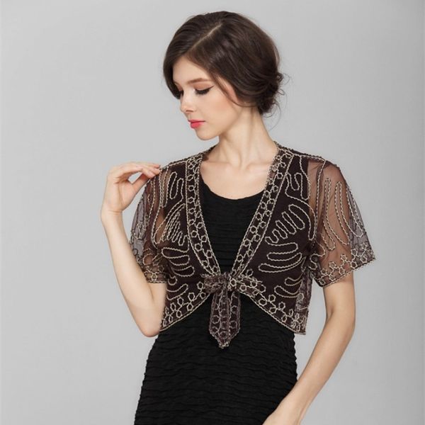 lace hook flower vintage sheer bolero lace-up shawl coat summer see-through women short sleeve embroidery thin mesh shrug, White;black
lace hook flower vintage sheer bolero lace-up shawl coat summer see-through women short sleeve embroidery thin mesh shrug, White;black