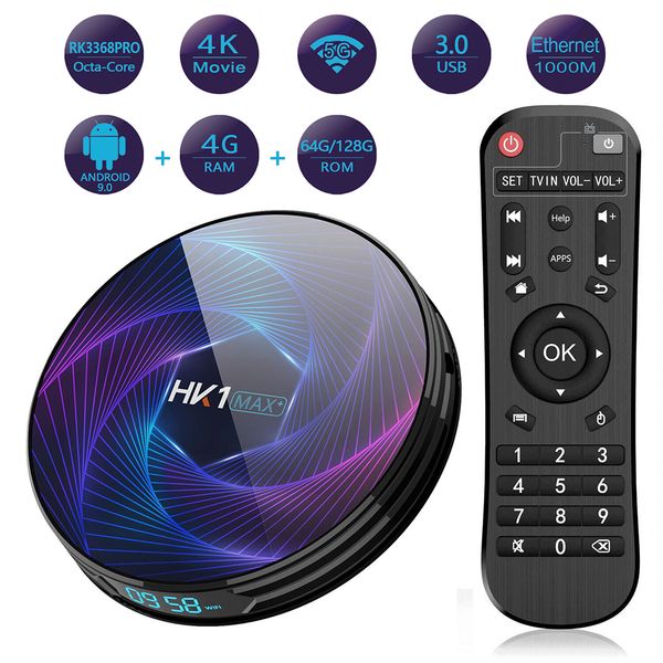 tv box octa core android 9.0 smart tv box 4gb 128gb 64gb 32gb rk3368pro hk1 max plus 1080p h.265 4k youtube 5g/ddr3 set box
tv box octa core android 9.0 smart tv box 4gb 128gb 64gb 32gb rk3368pro hk1 max plus 1080p h.265 4k youtube 5g/ddr3 set box