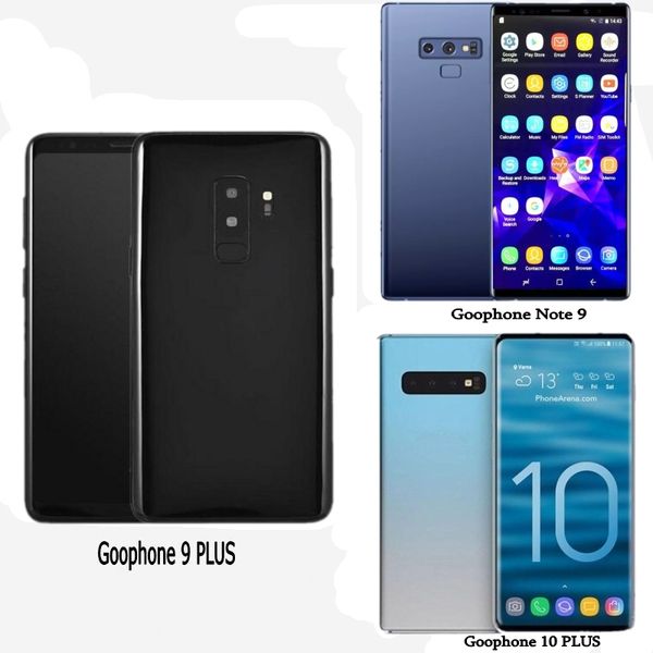 Free DHL Goophone 10 plus note 9 Octa Core 1gb Ram 16gb Rom Unlocked Cell phones shown 4G LTE octa core 4G RAM 128gb Rom Sealed box