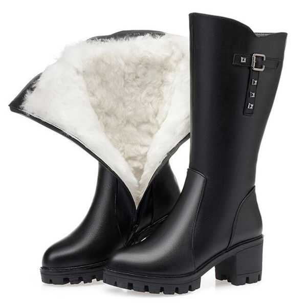 new plus size winter knight boots women boots non-slip high-heeled shoes woman plush wool snow genuine leather shoes, Black
new plus size winter knight boots women boots non-slip high-heeled shoes woman plush wool snow genuine leather shoes, Black