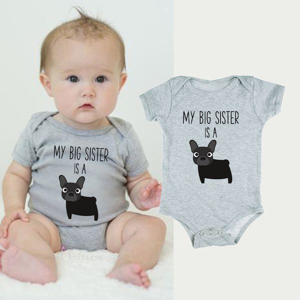 dermspe 2019 new newborn baby rompers lovely boys girls short sleeve my big sister is a dog baby jumpsuits infant gray, White
dermspe 2019 new newborn baby rompers lovely boys girls short sleeve my big sister is a dog baby jumpsuits infant gray, White