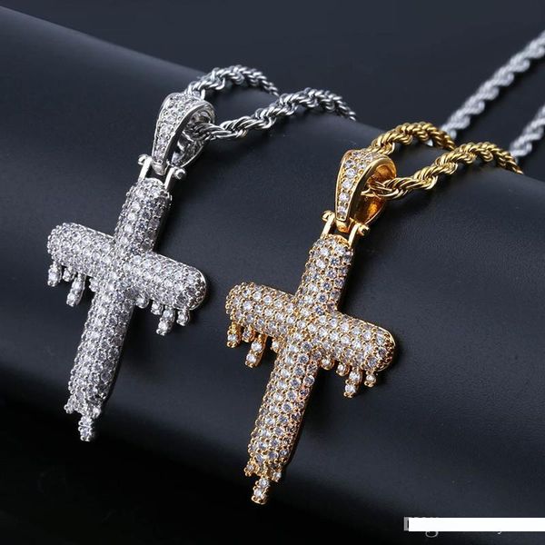 new arrival fashion hip hop jewelry ice out cross drop water pendant necklace men cubic zirconia gold plated necklaces, Silver
new arrival fashion hip hop jewelry ice out cross drop water pendant necklace men cubic zirconia gold plated necklaces, Silver