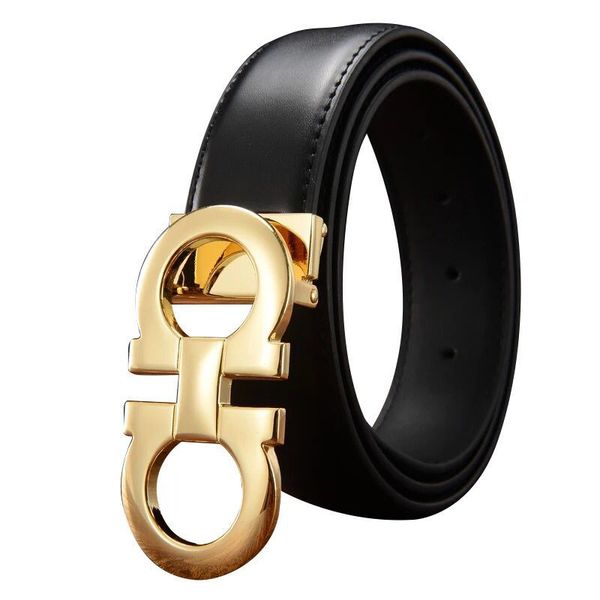 Belt luxury de igner brand belt buckle genuine leather men women wedding jean, Black;brown