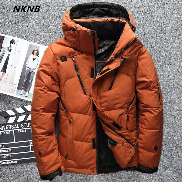 2019 90% white duck down jacket men coat snow parkas male warm brand clothing winter down jacket outerwear, Black
2019 90% white duck down jacket men coat snow parkas male warm brand clothing winter down jacket outerwear, Black