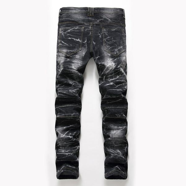 dhl men's ripped skinny distressed destroyed slim fit stretch biker jeans pants with holes with zipper deco, Blue
dhl men's ripped skinny distressed destroyed slim fit stretch biker jeans pants with holes with zipper deco, Blue