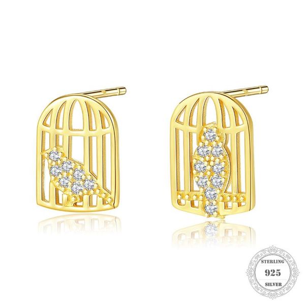 ear studs court birdcage, timeless jewerly for women,2020 summer new trendy symbolic motif gift in 925 sterling silver, Golden;silver
ear studs court birdcage, timeless jewerly for women,2020 summer new trendy symbolic motif gift in 925 sterling silver, Golden;silver