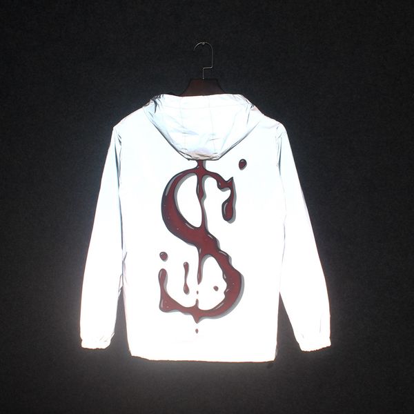 windbreaker men and women couple fluorescent coat reflective jackets tide brand couple clothes, Black;brown
windbreaker men and women couple fluorescent coat reflective jackets tide brand couple clothes, Black;brown