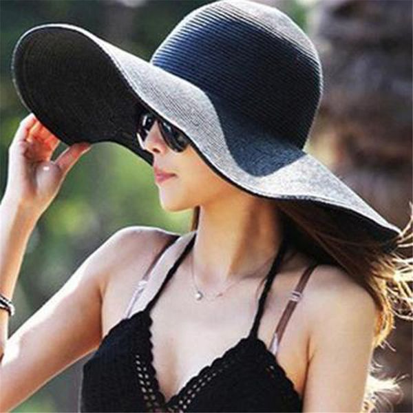 floppy sun hat women straw hat solid color big brim straw sun brim foldable hats summer beach cap fashion new y704, Blue;gray
floppy sun hat women straw hat solid color big brim straw sun brim foldable hats summer beach cap fashion new y704, Blue;gray