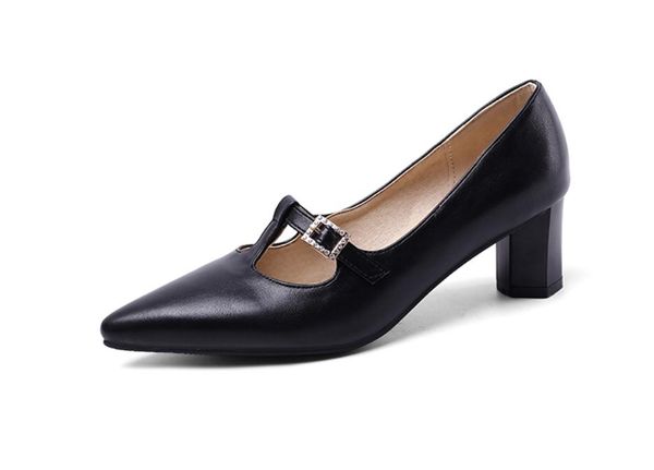 2020 spring and autumn with new style fashion high heel coarse heel pointed end women's shoes @jkl7, Black
2020 spring and autumn with new style fashion high heel coarse heel pointed end women's shoes @jkl7, Black